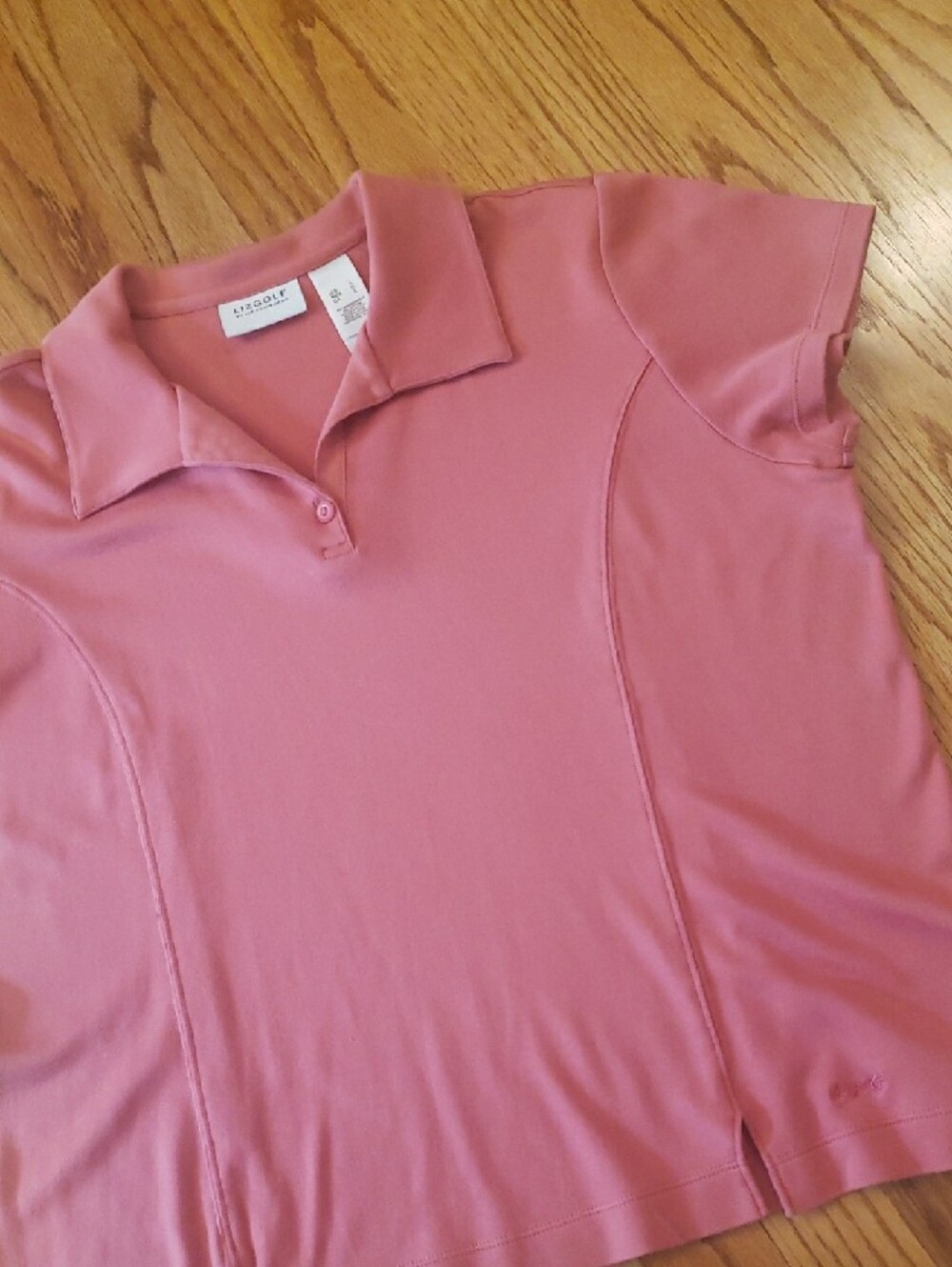 Vtg Lizgolf - Liz Claiborne: Dusty Rose Polo Shirt - Size: L